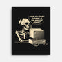 Skeleton IT Support-None-Stretched-Canvas-tobefonseca