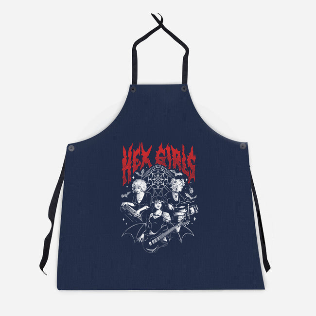 Hex Girls-Unisex-Kitchen-Apron-Arigatees