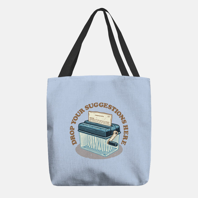 Drop Your Suggestions Here-None-Basic Tote-Bag-glitchygorilla