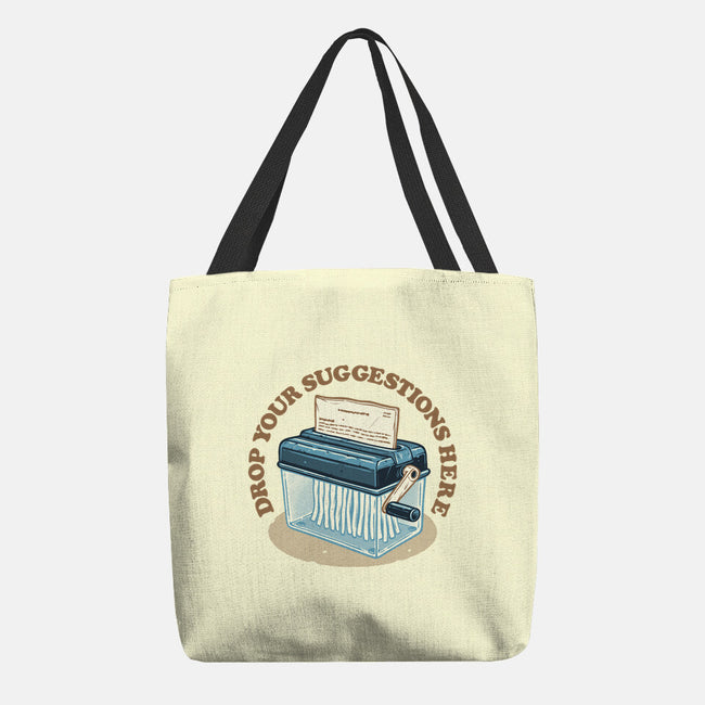 Drop Your Suggestions Here-None-Basic Tote-Bag-glitchygorilla