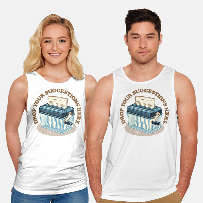 Drop Your Suggestions Here-Unisex-Basic-Tank-glitchygorilla