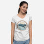 Drop Your Suggestions Here-Womens-V-Neck-Tee-glitchygorilla