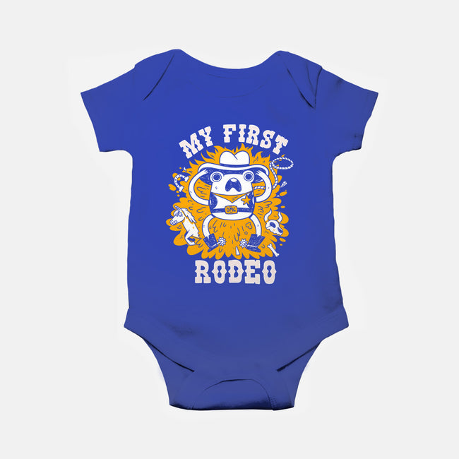 My First Rodeo-Baby-Basic-Onesie-8BitHobo