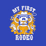 My First Rodeo-Womens-V-Neck-Tee-8BitHobo