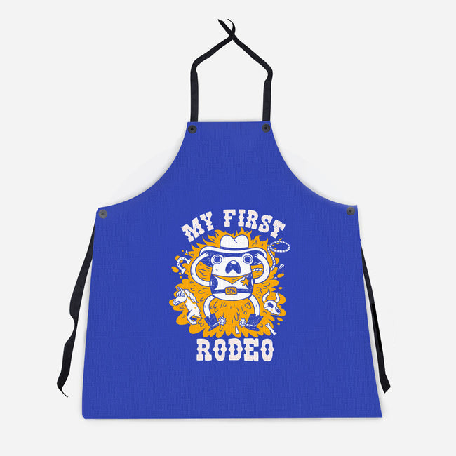 My First Rodeo-Unisex-Kitchen-Apron-8BitHobo