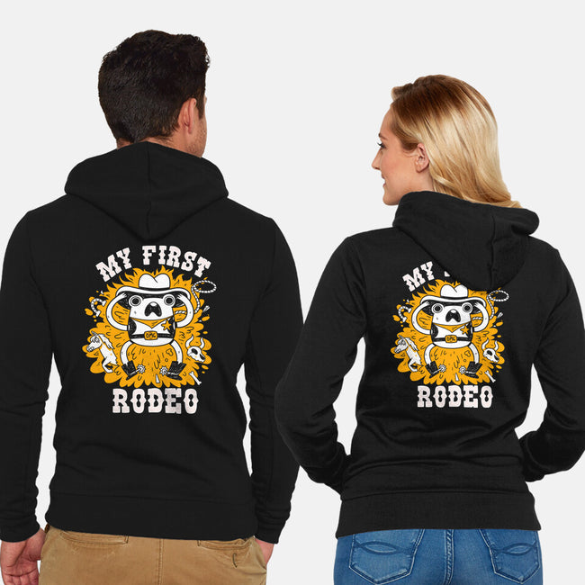 My First Rodeo-Unisex-Zip-Up-Sweatshirt-8BitHobo