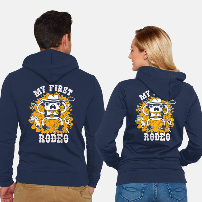 My First Rodeo-Unisex-Zip-Up-Sweatshirt-8BitHobo