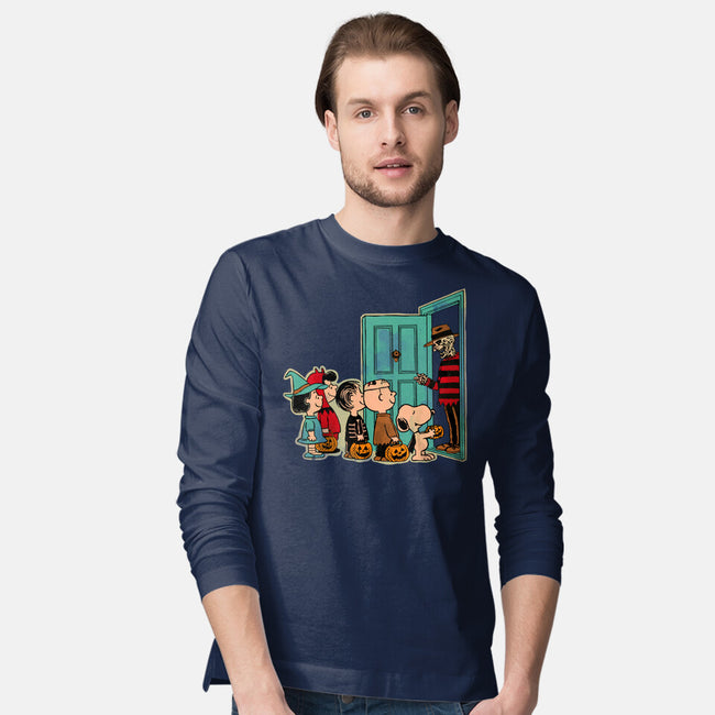 Treats Or Nightmares-Mens-Long Sleeved-Tee-Diego Gurgell