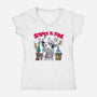 Science Is Fun-Womens-V-Neck-Tee-Arinesart