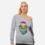 Brown's Root Beer-Womens-Off Shoulder-Sweatshirt-Arinesart