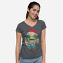 Brown's Root Beer-Womens-V-Neck-Tee-Arinesart