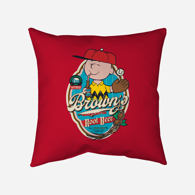 Brown's Root Beer-None-Removable Cover w Insert-Throw Pillow-Arinesart