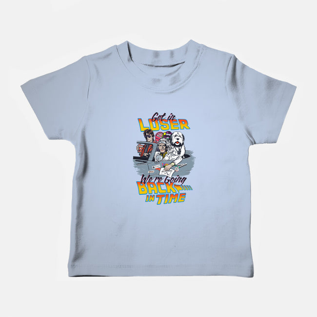 We're Going Back In Time-Baby-Basic-Tee-Arinesart