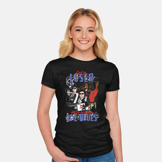 Bringing The Blues-Womens-Fitted-Tee-Arinesart