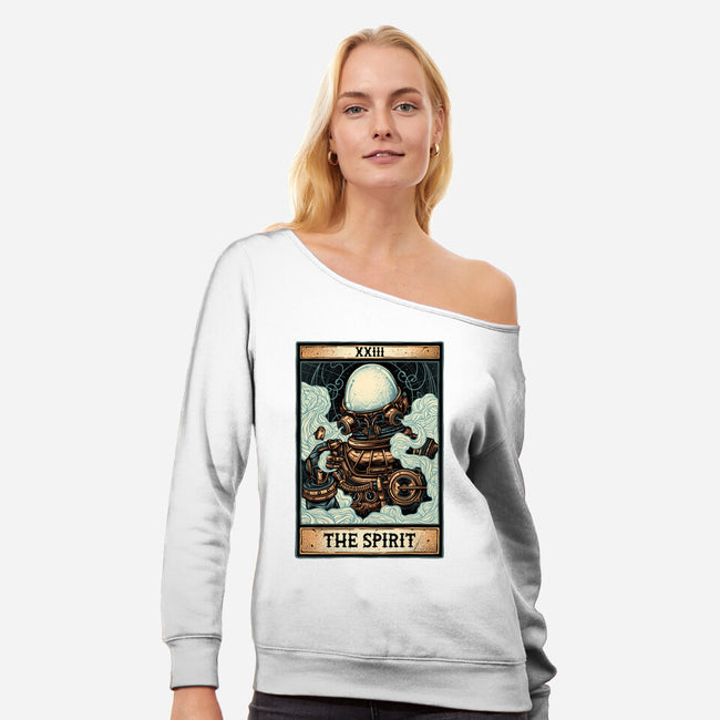 Spirit-Womens-Off Shoulder-Sweatshirt-glitchygorilla