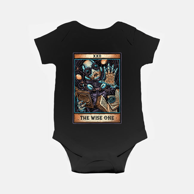 The Wise One-Baby-Basic-Onesie-glitchygorilla