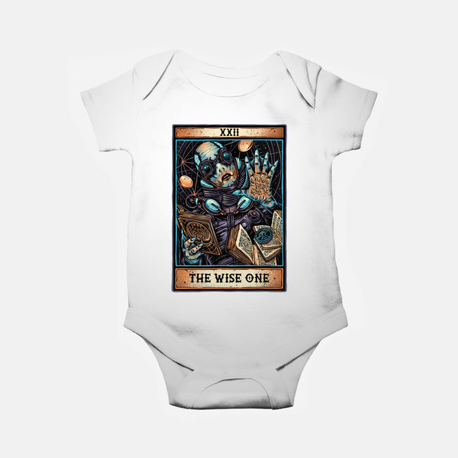 The Wise One-Baby-Basic-Onesie-glitchygorilla