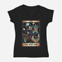 The Wise One-Womens-V-Neck-Tee-glitchygorilla