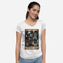 The Wise One-Womens-V-Neck-Tee-glitchygorilla