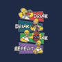 Drink And Repeat-Womens-V-Neck-Tee-turborat14