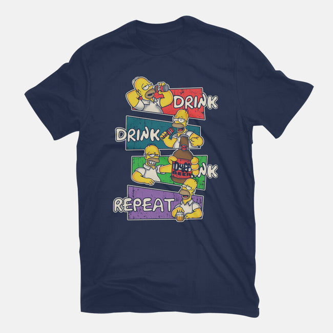 Drink And Repeat-Mens-Basic-Tee-turborat14