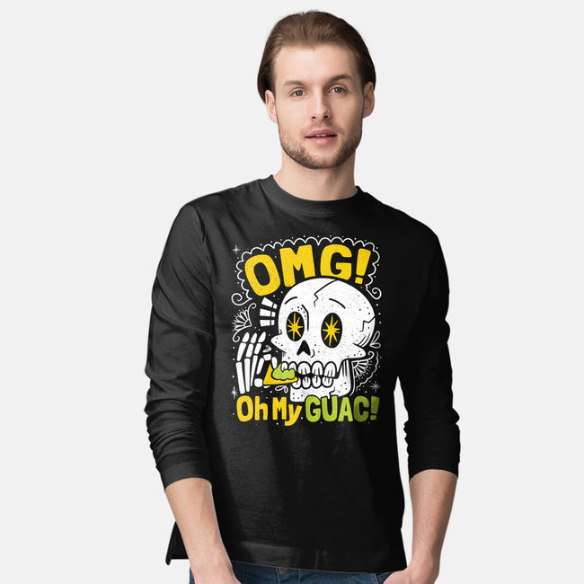 Oh My Guac-Mens-Long Sleeved-Tee-Aarons Art Room