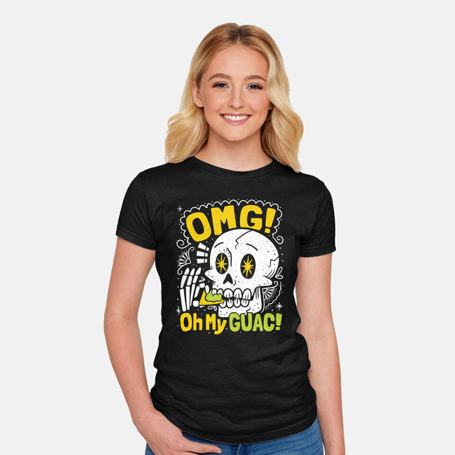 Oh My Guac-Womens-Fitted-Tee-Aarons Art Room