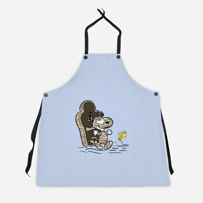 Mummy Dog-Unisex-Kitchen-Apron-nickzzarto