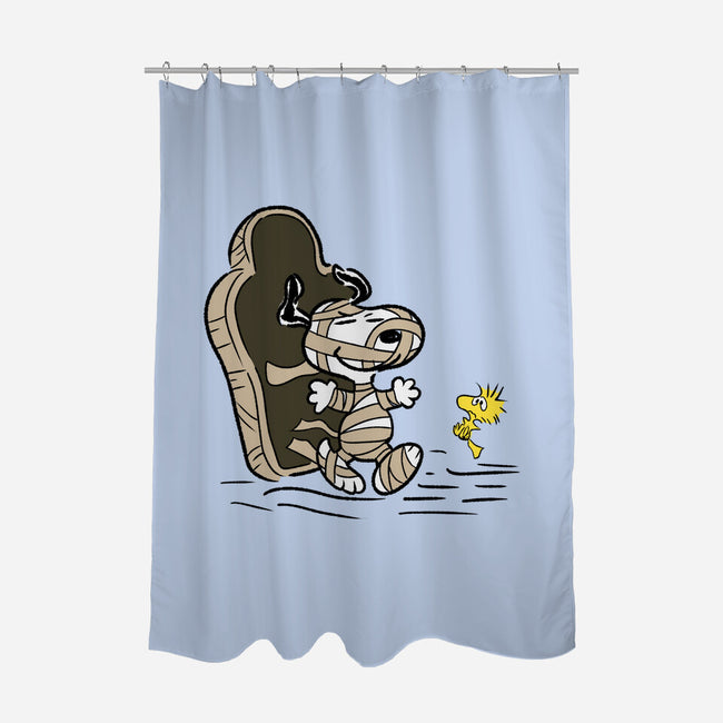 Mummy Dog-None-Polyester-Shower Curtain-nickzzarto