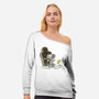 Mummy Dog-Womens-Off Shoulder-Sweatshirt-nickzzarto