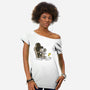 Mummy Dog-Womens-Off Shoulder-Tee-nickzzarto