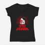 Dawn Of The Clown-Womens-V-Neck-Tee-jasesa