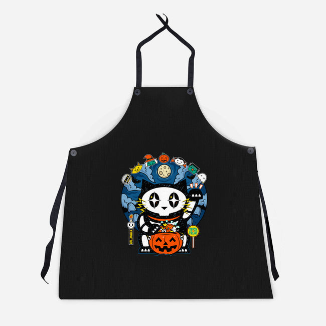 Halloween Doodle-Unisex-Kitchen-Apron-krisren28