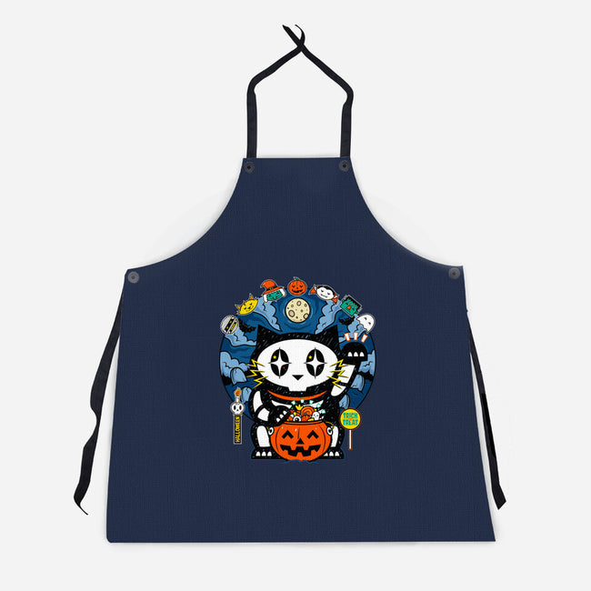 Halloween Doodle-Unisex-Kitchen-Apron-krisren28