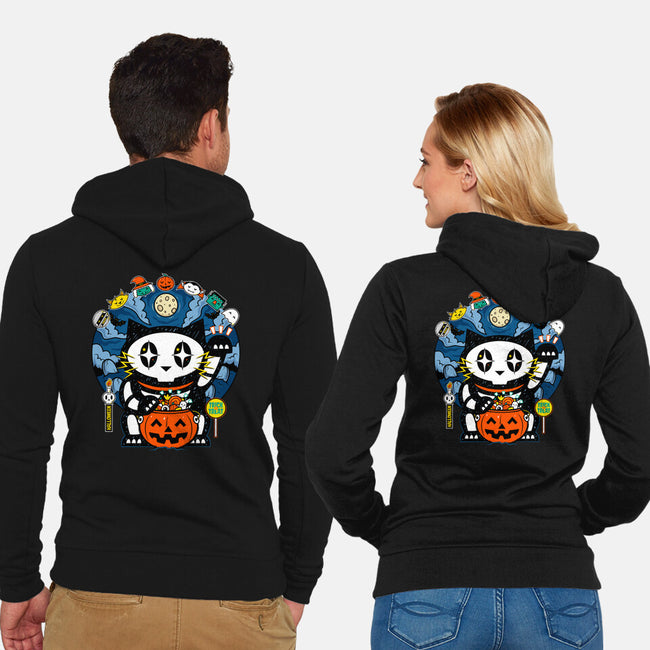 Halloween Doodle-Unisex-Zip-Up-Sweatshirt-krisren28