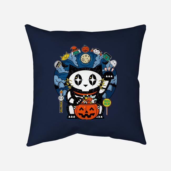 Halloween Doodle-None-Removable Cover w Insert-Throw Pillow-krisren28