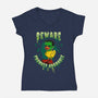 Frankly Adorable-Womens-V-Neck-Tee-For Duck Sake