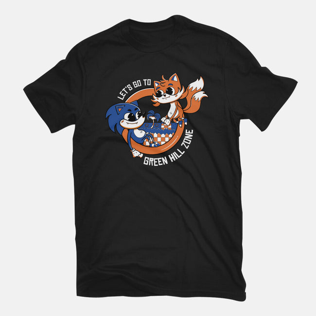 Green Hill Zone Heroes-Mens-Heavyweight-Tee-Ca Mask