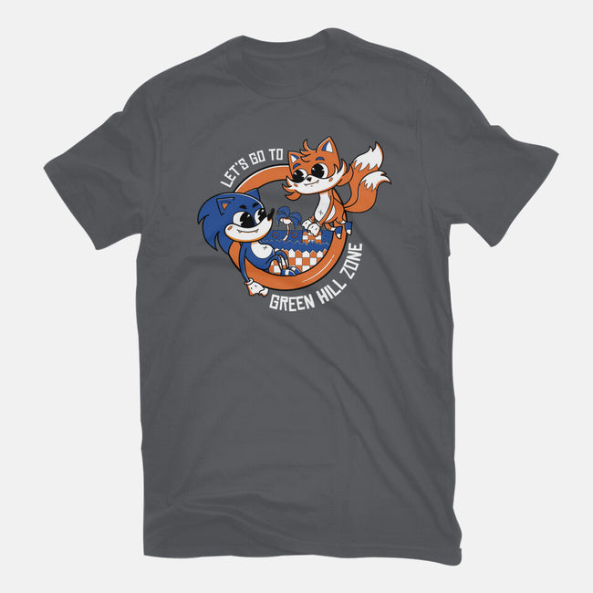 Green Hill Zone Heroes-Mens-Heavyweight-Tee-Ca Mask