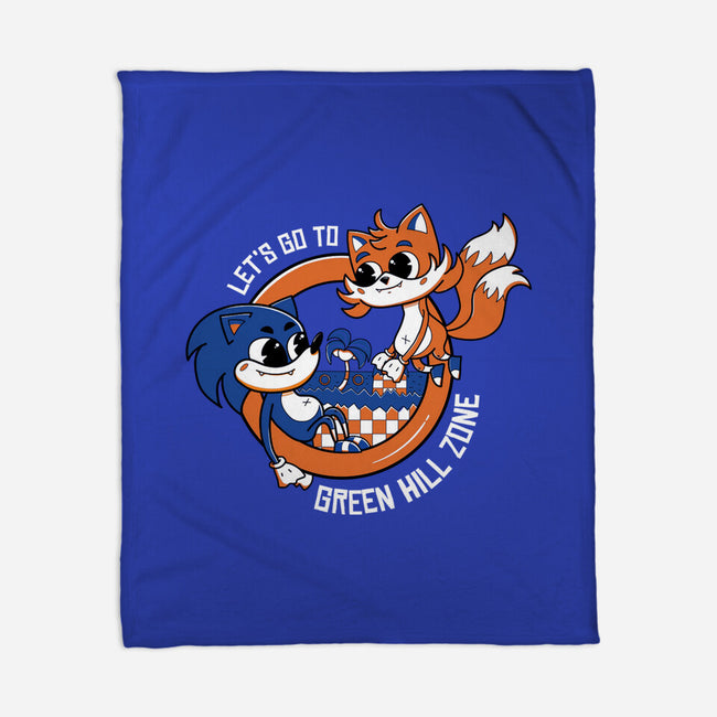 Green Hill Zone Heroes-None-Fleece-Blanket-Ca Mask