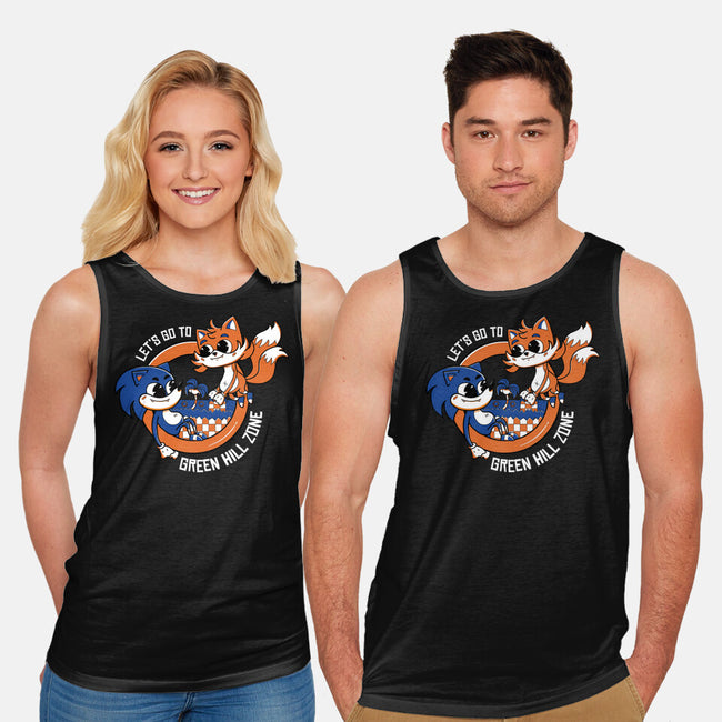 Green Hill Zone Heroes-Unisex-Basic-Tank-Ca Mask