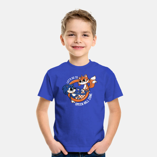 Green Hill Zone Heroes-Youth-Basic-Tee-Ca Mask