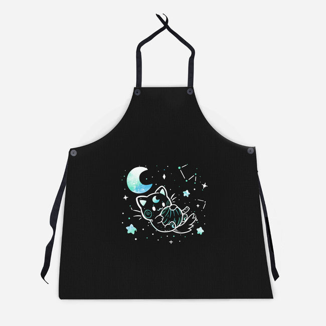 Cat In The Stars-Unisex-Kitchen-Apron-TechraNova