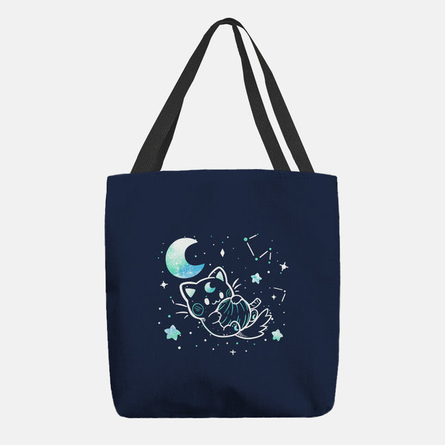 Cat In The Stars-None-Basic Tote-Bag-TechraNova