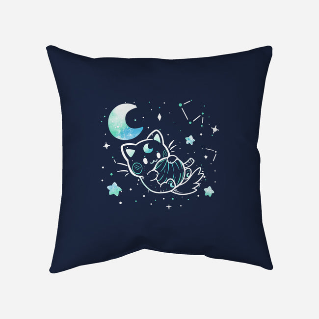 Cat In The Stars-None-Removable Cover w Insert-Throw Pillow-TechraNova