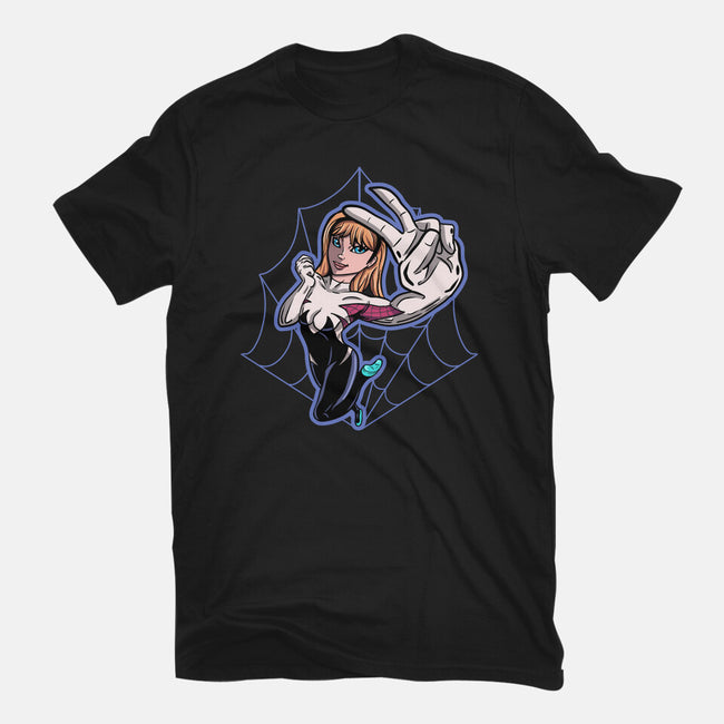 Ghost Or Spider-Womens-Basic-Tee-nickzzarto