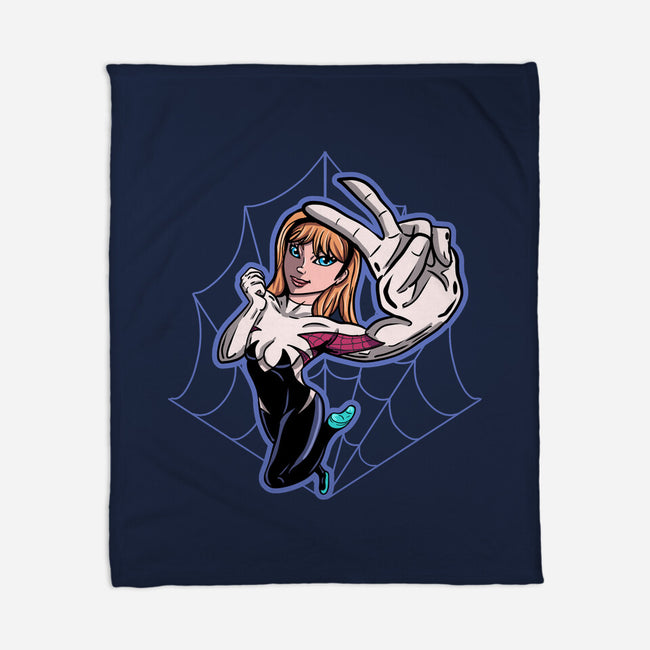 Ghost Or Spider-None-Fleece-Blanket-nickzzarto