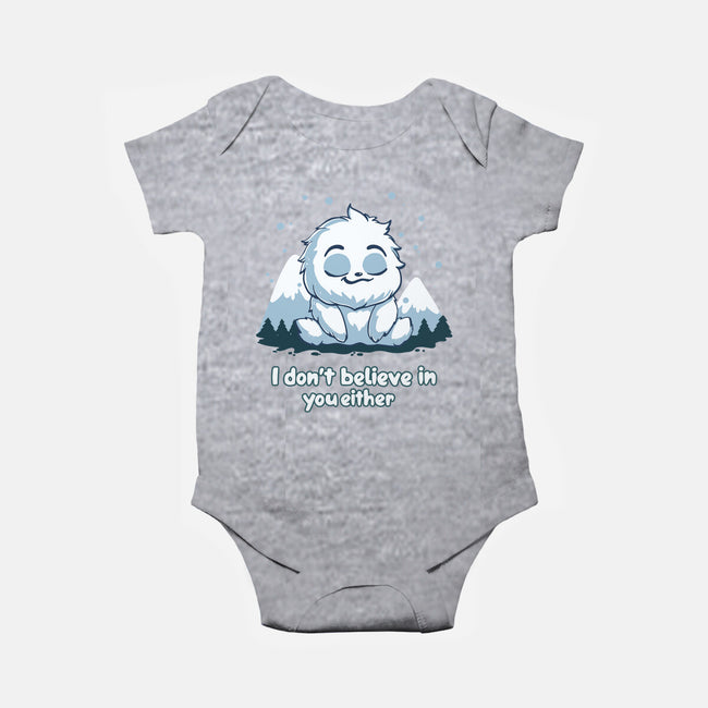 Yeti Doesn't Believe In You-Baby-Basic-Onesie-Geeky Girlky