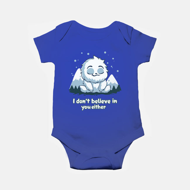 Yeti Doesn't Believe In You-Baby-Basic-Onesie-Geeky Girlky