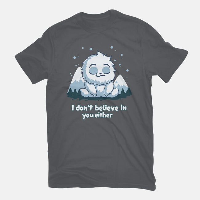 Yeti Doesn't Believe In You-Mens-Basic-Tee-Geeky Girlky